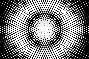 grunge halftone black and white texture featuring circular dot patterns, ideal for creating abstract