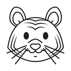 Sticker - tiger head animal icon