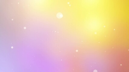 Wall Mural - Bright and Vibrant Bokeh Particle Background with a Soft Blend of Orange, Red, Yellow, and Purple in a Flowing, Defocused Liquid Effect - Slow Motion Animation
