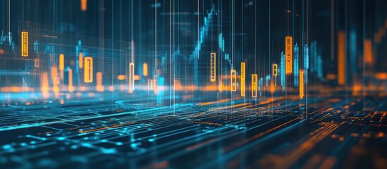 Abstract Digital Data Visualization