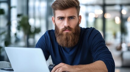 Sticker - The Young Man with Laptop