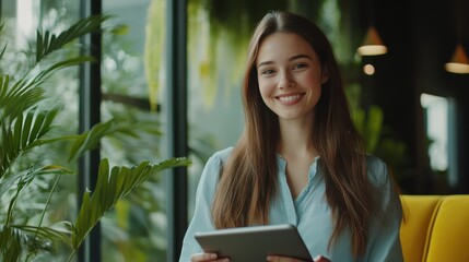 The Woman with the Tablet