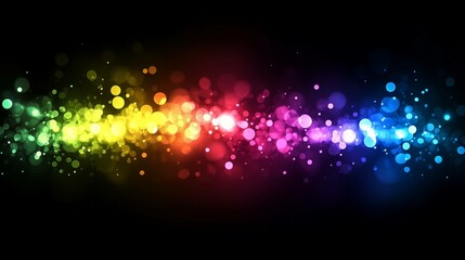 Wall Mural - Colorful Bokeh Lights Abstract Background
