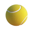 © drewdrew - 3d rendering icon tennis ball illustration PNG. cartoon minimal style on transparent isolated background.