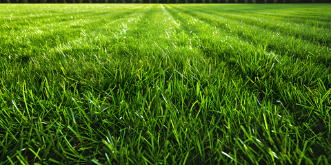 Perfectly even lawn grass texture background with smooth surface and green blades