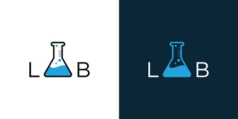 lab science technology logo designs
