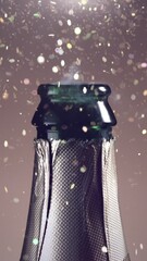 Fototapete - Super Slow Motion of Champagne Explosion. Celebration Concept. Filmed on High Speed Cinema Camera, 1000fps. Vertical Aspect Ratio.