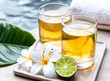 © Ekkarat_Studio - Refreshing herbal drinks with citrus and floral accents for relaxation and wellness