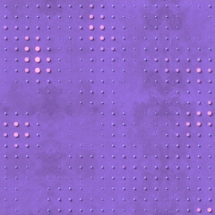 Leinwandbilder - Breathtaking digital illustration of a pattern of pink and purple balls on a purple background. 3d rendering
