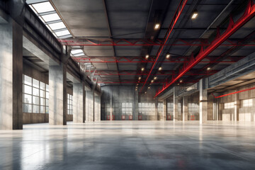 Wall Mural - a modern warehouse automation system