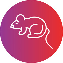 Naklejka na meble Mouse Vector Icon Style