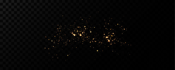 Wall Mural - christmas glowing bokeh. a blur of sparks and golden stars sparkle with a special light. golden boke