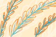 © ADDICTIVE STOCK - Pastel Brush Strokes and Leaves Abstract Illustration