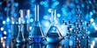 © NorthStar Creations - Blue Chemical Solutions, Beaker, Lab, Flask, Molecule ,science, chemistry