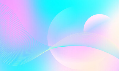 Aufkleber - Abstract Vibrant gradient mesh background vector.