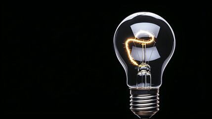 Fototapete - Winding lightbulb design symbolizing the path of innovative progression and the journey towards growth success and realizing one s full potential