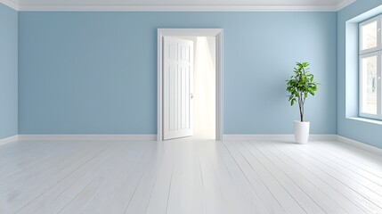 Fototapete - An open door with light pouring through symbolizing breakthrough ideas new opportunities and the potential for growth success and transformation