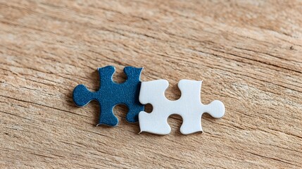 Fototapete - Keyhole with a puzzle piece fitting inside symbolizing creative access breakthrough insight and the opportunity to unlock new possibilities