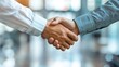 © hugo - Business handshake in a modern office.
