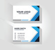 © SyedAshib - Modern Blue Business Card Template Design,Professional Corporate Business Card Layout,Clean White and Blue Business Card Mockup,Creative Minimalist Business Card Vector