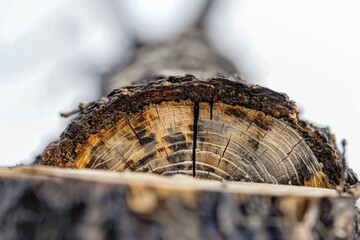 Canvas Print - A detailed image of a tree trunk, great for illustrating environmental or nature-related concepts