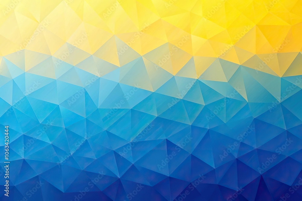 geometric abstract blue and yellow gradient background soft color ...