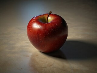 red apple on table