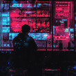 © Sevinc - Step into a neon cyberpunk bar where digital decay meets glitchy textures, creating an immersive atmosphere of futuristic nightlife.