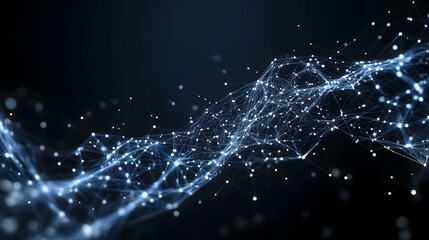 Abstract Digital Network Connection, Technology, Internet, Communication, Data, Global