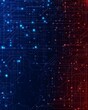 © Narit - Abstract digital circuit pattern in blue and red hues