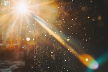 Poster - Rainbow, sunlight on the wall, halo effect, light and shadow.