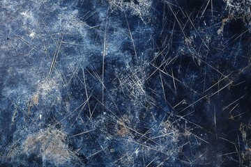 Wall Mural - dark blue background with scratches and smudges, a simple background