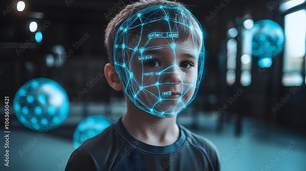 Candid photo of a child practicing sports with 2D tips on form and ...