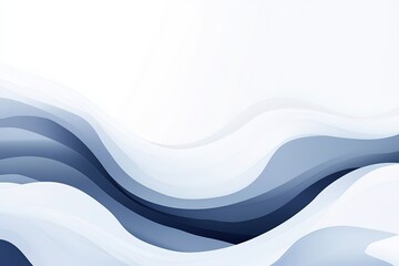 Wall Mural - Abstract blue wave background presentation design illustration with white space and light gray color. High quality