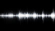 © MDShah - White music audiograph waveform sound wave on black background. created with Generative AI technology
