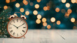 © LiezDesign - new year background with clock.