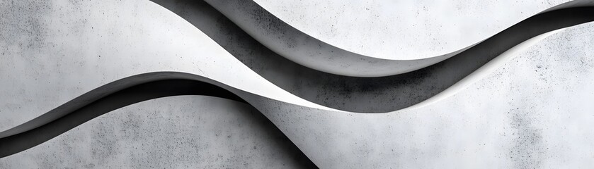 Wall Mural - Abstract Curved Concrete Surface with Textured Pattern