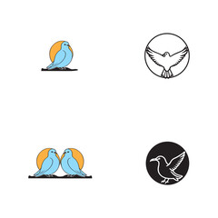 Wall Mural - Seagul bird logo icon vector