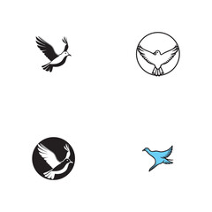 Wall Mural - Seagul bird logo icon vector