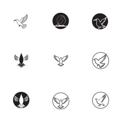 Wall Mural - Seagul bird logo icon vector