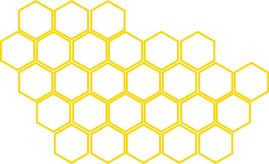 hexagon honeycomb outline