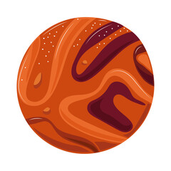 Wall Mural - venus space planet colorful style