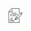 © Nijat - contract document signature icon sign vector