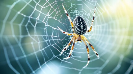 Wall Mural - spider on the web
