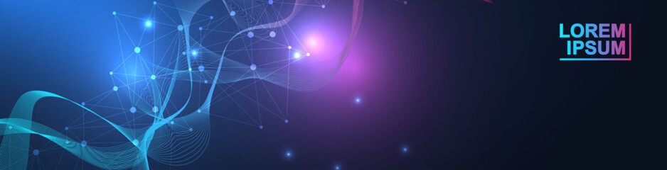 Wall Mural - global network connection. global business. social network communication. internet technology. vecto