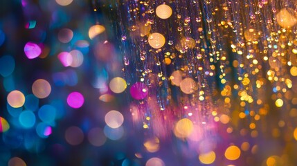 Color bokeh sunlight glare leak. abstract bokeh background