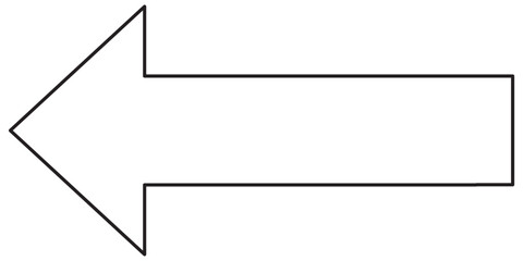 Left arrow icon , black left arrow icon