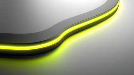 Wall Mural - sleek green arrow with glowing design elements