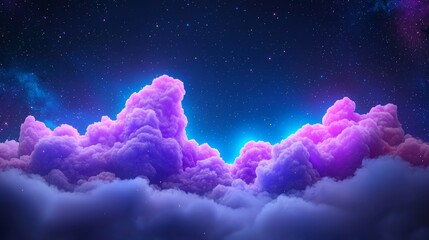 Wall Mural - colorful nebula clouds and stars in outer space. galaxy astronomy image showing universe beyond the 