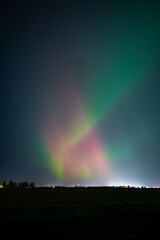 Wall Mural - Northern Lights Storm on May 11th 2024 from Iowa City, Iowa, USA. 5.11.24